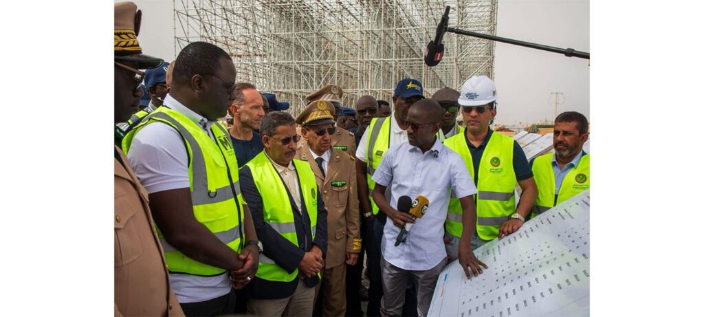 Transport Minister and His Senegalese Counterpart Inspect Progress of Work on Rosso Bridge
