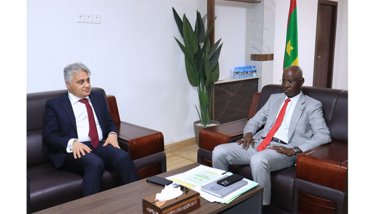 The Minister for Public Property receives the Egyptian Ambassador
