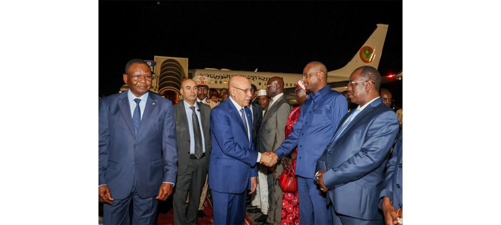 President of Republic Arrives in N’Djamena