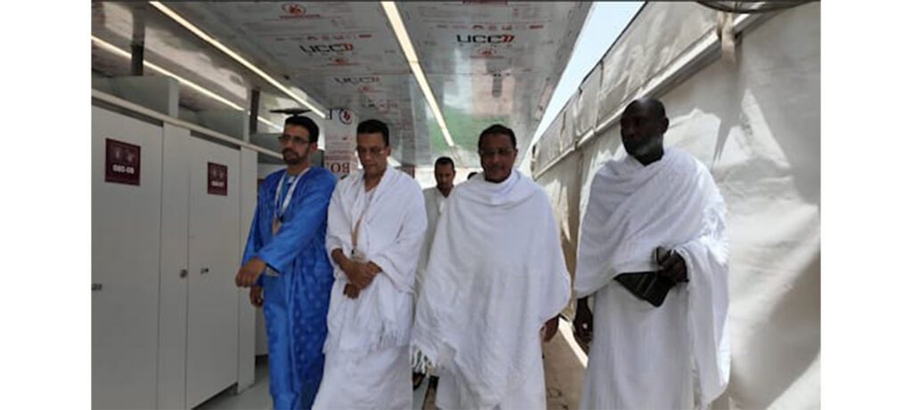 Le ministre des Affaires islamiques visite le camp des pèlerins mauritaniens de Mina