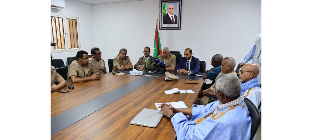 Le wali de Gorgol tient une réunion avec une mission conjointe des ministères de l’Agriculture et de l’Élevage