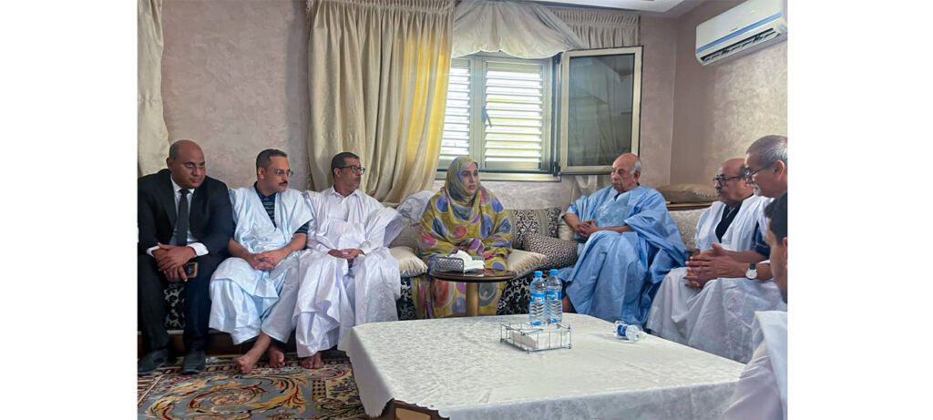 Ghazouani présente ses condoléances à la famille Ehl Abeid Al-Rahman à Nouadhibou
