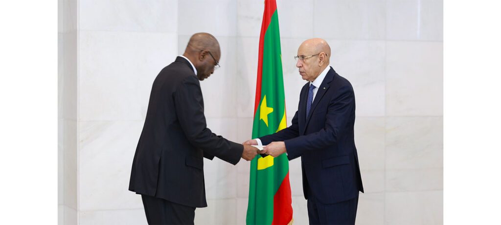 Le Président de la République reçoit les lettres de créance de l’ambassadeur de la République de Namibie